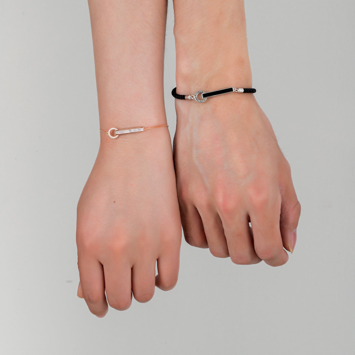 S925 Silver Couple Matching Bracelets