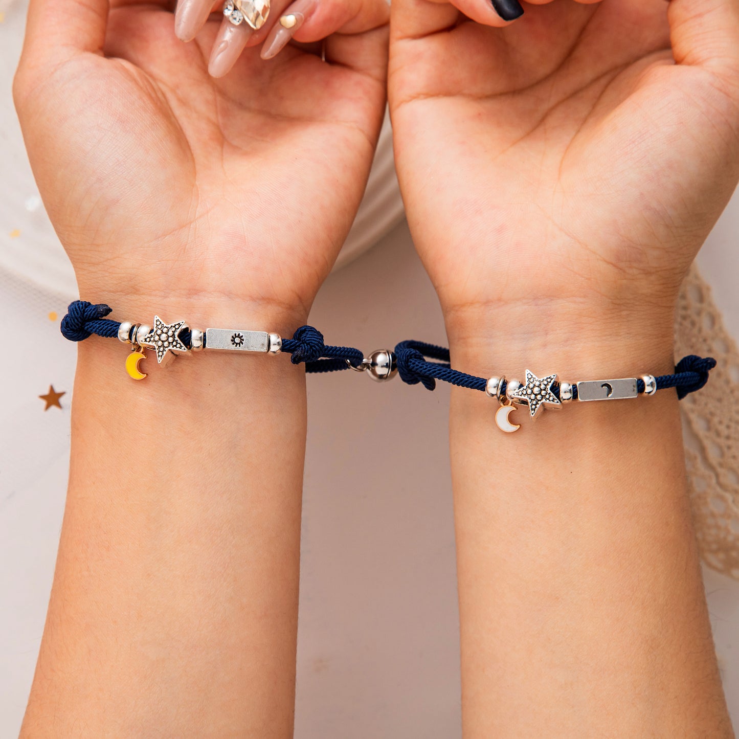 Sun Moon Magnetic Couple Bracelets