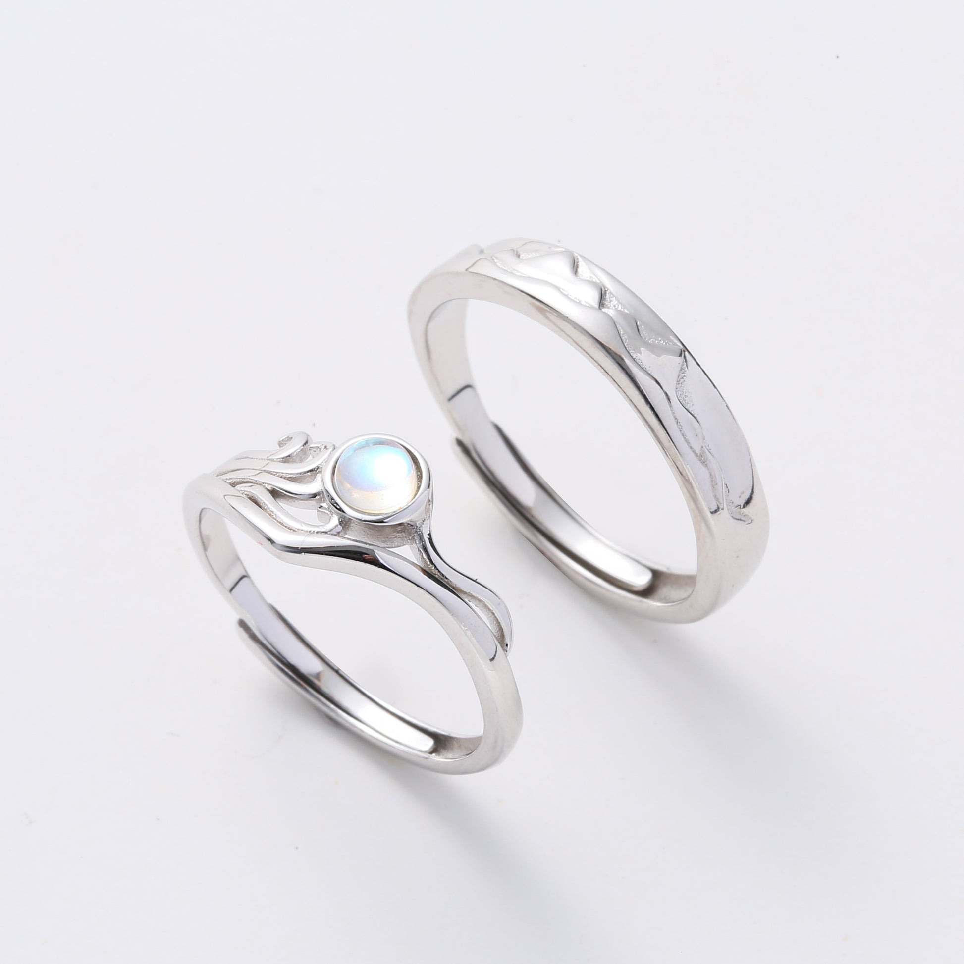 Moonstone Couple Rings | Moonstone Rings | AVIJEWELRY