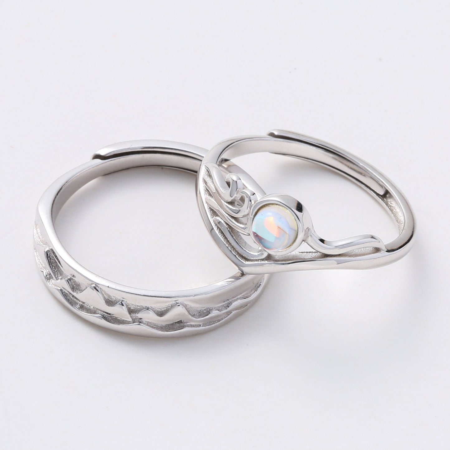 Moonstone Couple Rings | Moonstone Rings | AVIJEWELRY