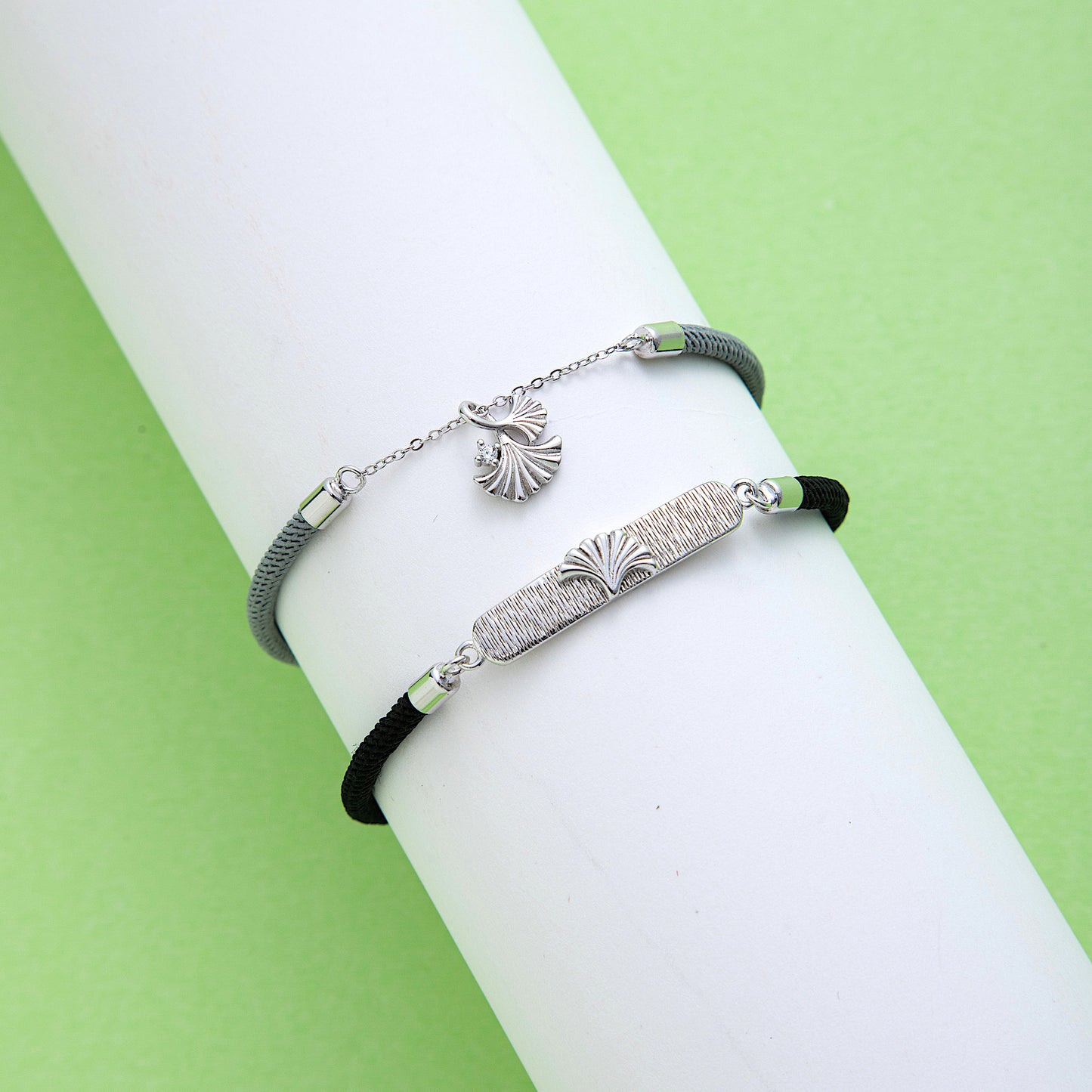 Silver Pendant Promise Bracelets