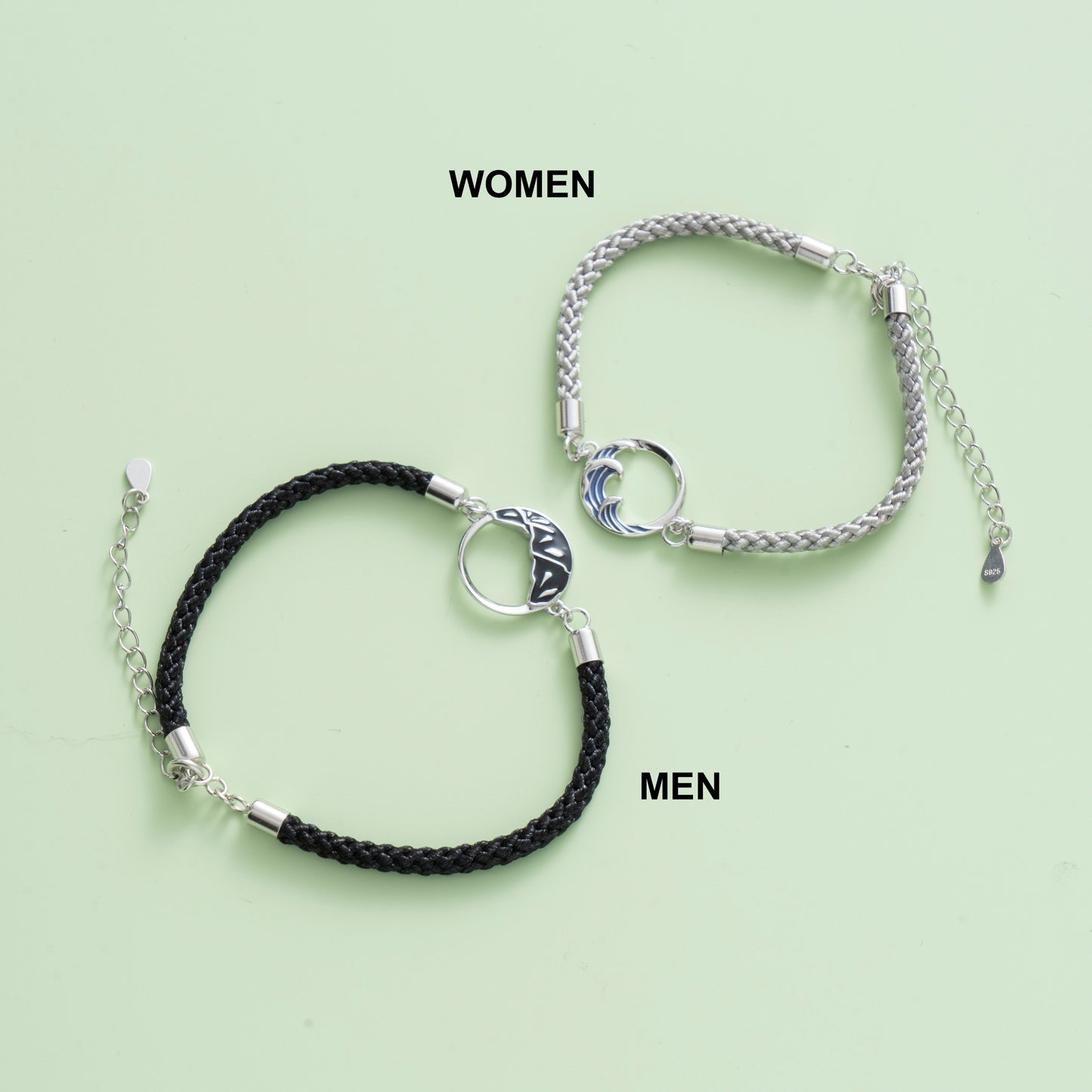 925 Sterling Silver Matching Bracelets
