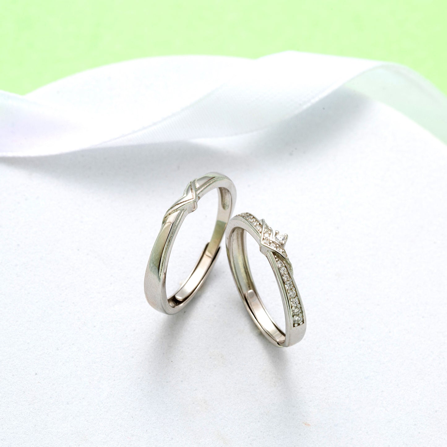 S925 Sterling Silver Matching Rings
