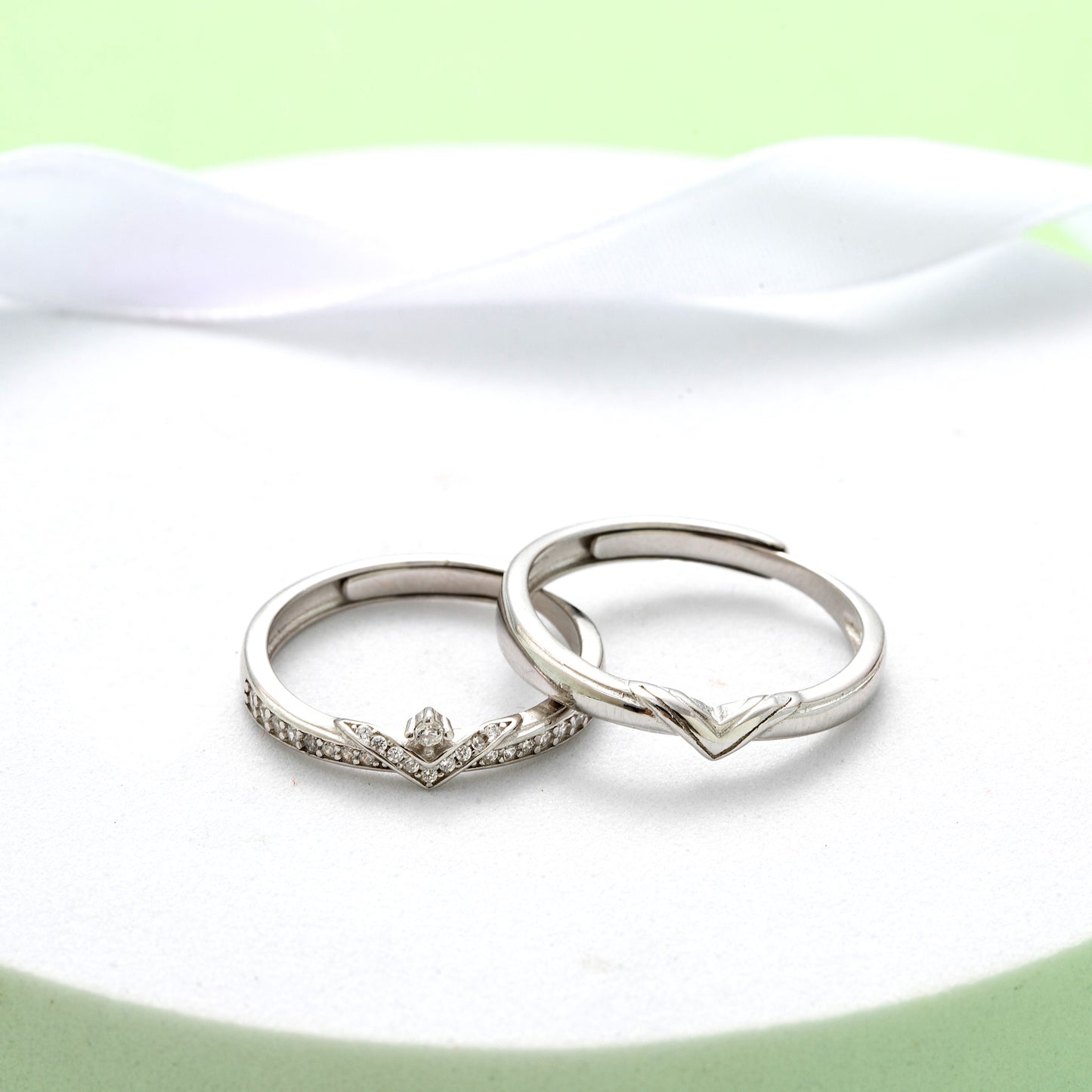 S925 Sterling Silver Matching Rings