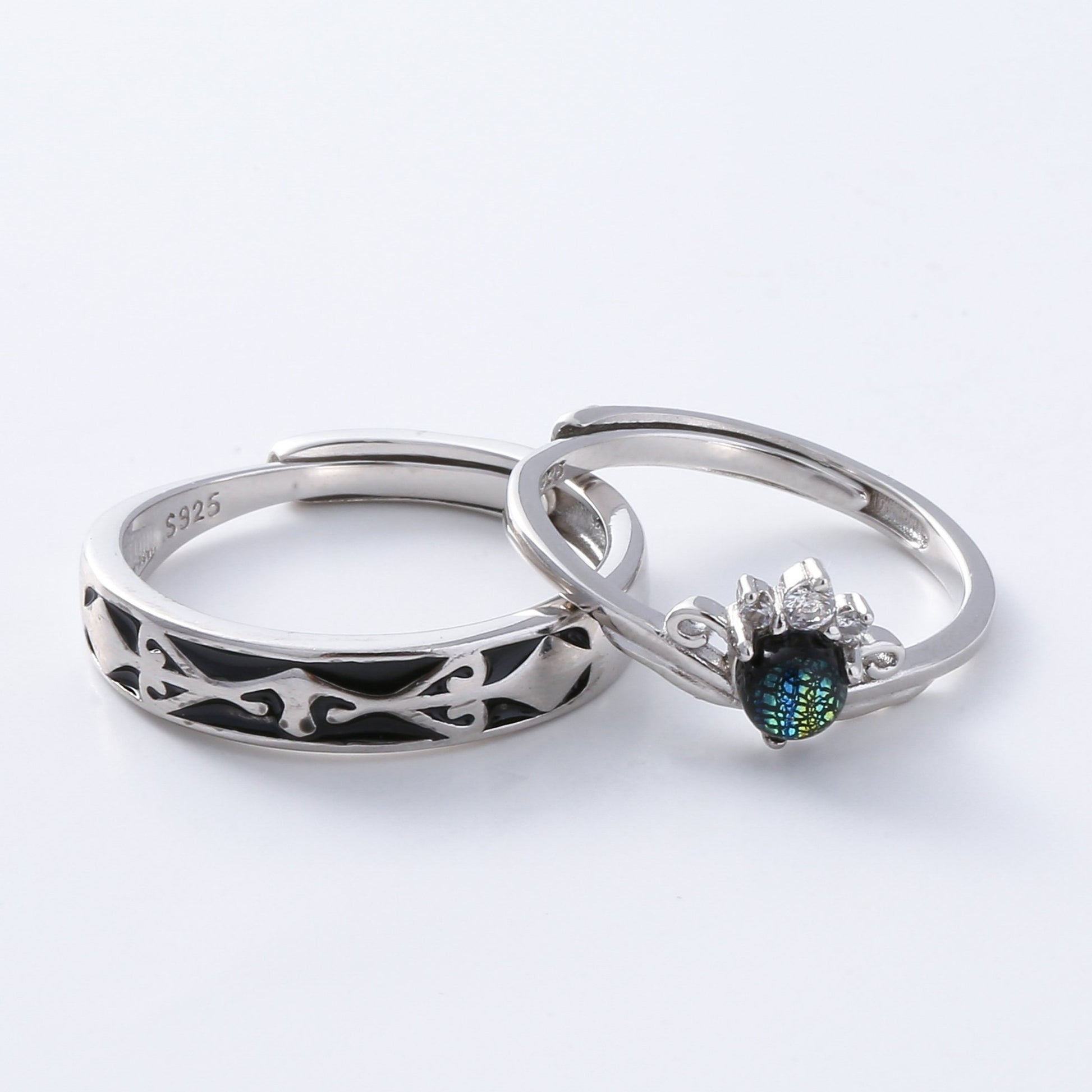 Princess and Knight Couple Rings | knight rings | AVIJEWELRY