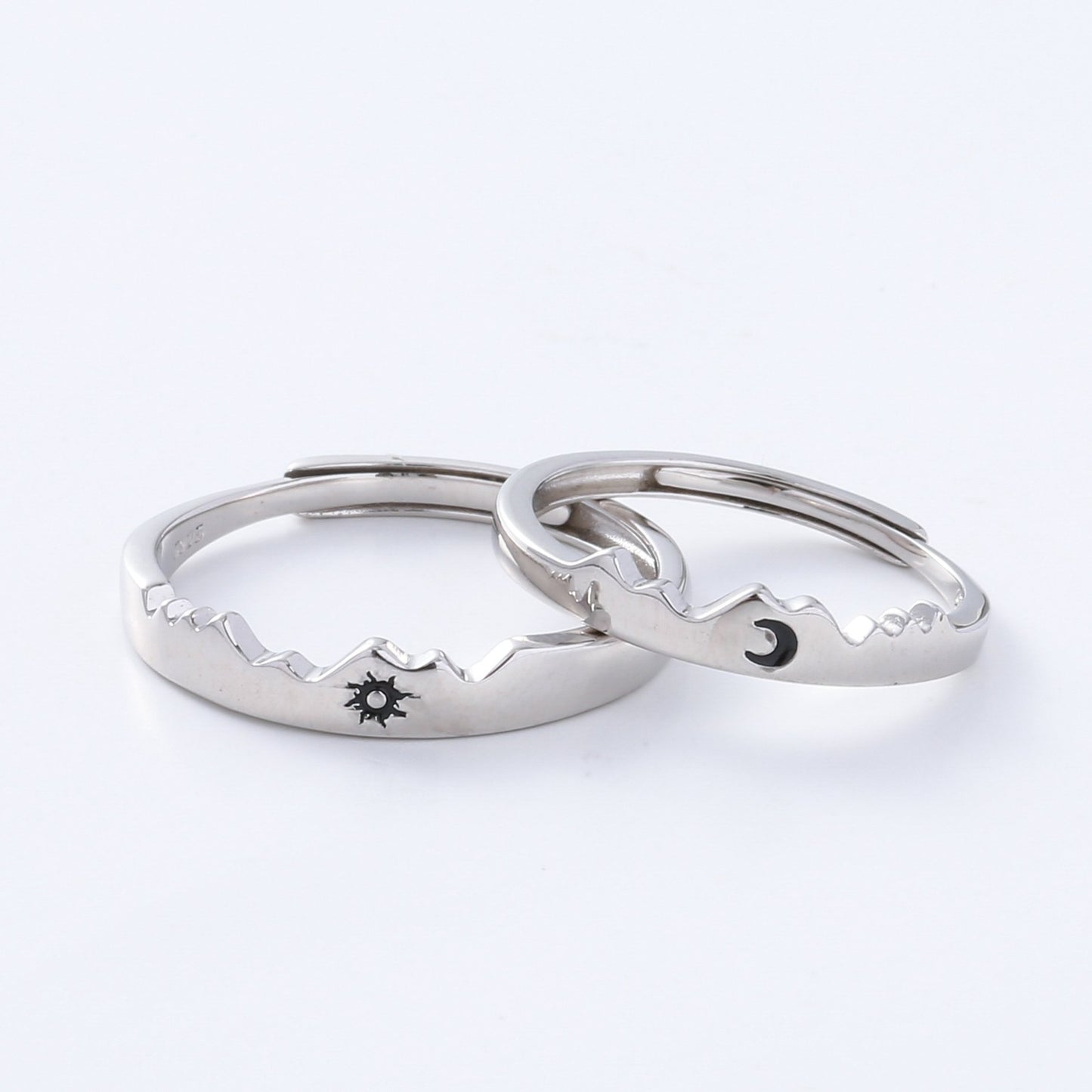 Sun And Moon Couple Rings | Sun And Moon Promise Rings | AVIJEWELRY